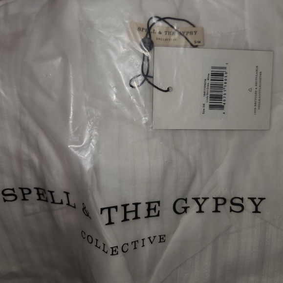 New spell designs linda shirt dress white S/M rare - Picture 15 of 16